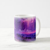Orage de pluie violette de rêve de reddition Mug (Devant droit)