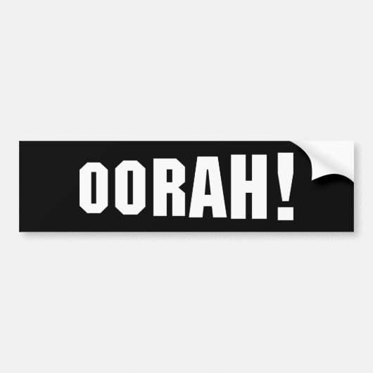 ORAH! BUMPERSTICKER (Voorkant)