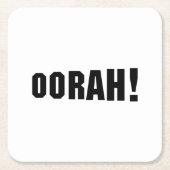 ORAH! VIERKANTE KARTONNEN ONDERZETTER (Voorkant)