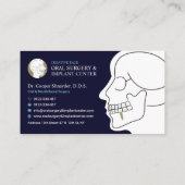 Orale chirurgie, implantaatcentrum, maxillofaciale visitekaartje (Achterkant)