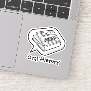 Orale geschiedenis sticker
