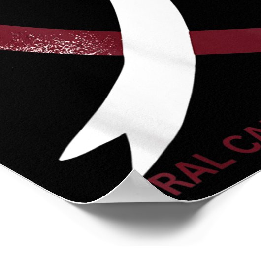 Orale Kanker Bewustwording Maand 2024 Keelhals Poster (Hoek)