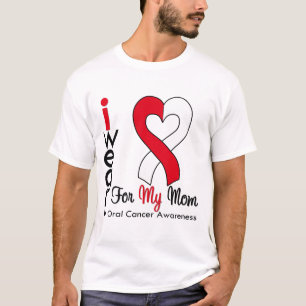 Orale kanker Ik Draag lint voor mijn moeder T-shirt