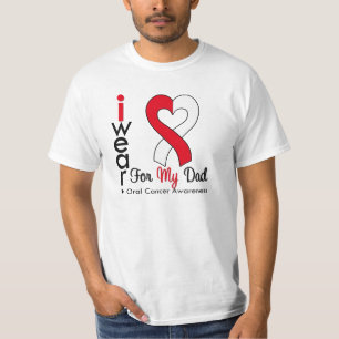 Orale kanker Ik Draag lint voor mijn vader T-shirt