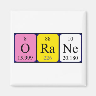 Orane periodieke table name magnet magneet