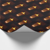 Orane Yellow Candles Candlelight Diwali kerst Cadeaupapier (Hoek)