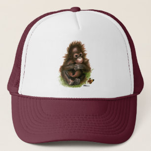 Orang-oetan Baby en Vlinder Trucker Pet