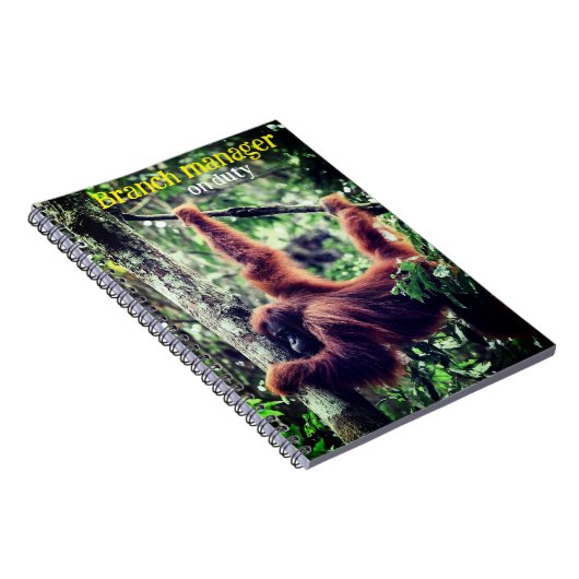 Orang-oetan in boom notitieboek (Rechterzijde)