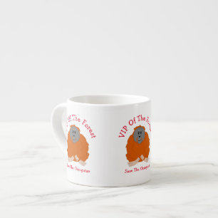 Orang-oetan ontwerp gepersonaliseerd espresso kop