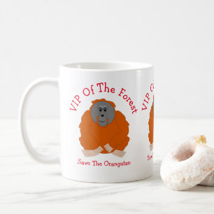Orang-oetan ontwerp gepersonaliseerd koffiemok