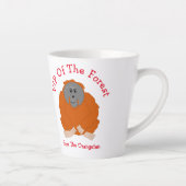 Orang-oetan ontwerp gepersonaliseerd latte mok (Rechts)