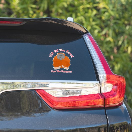 Orang-oetan ontwerp gepersonaliseerd sticker (Auto Zijkant)