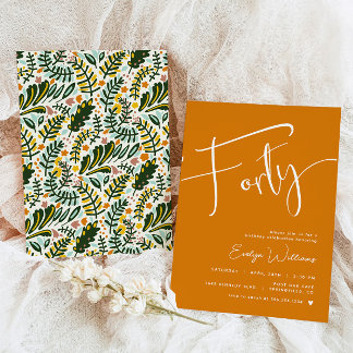 Orange 40e anniversaire Invitation