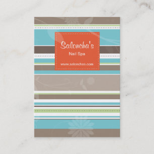 Orange à la mode de carte de visite de salon de