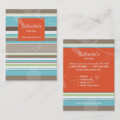 Orange à la mode de carte de visite de salon de (Devant / Derrière)