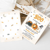 Orange A Little Boo Invitation Baby shower