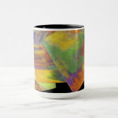Orange Abstract Design Monogramme Mug (Centre)