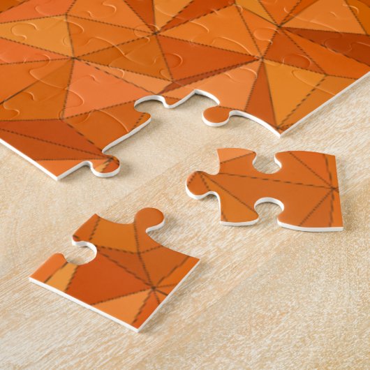 Orange abstract jigsaw puzzle (Côté)
