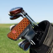Orange And Brown Abstract Art Pattern Personalized Golfheadcover (Insitu)