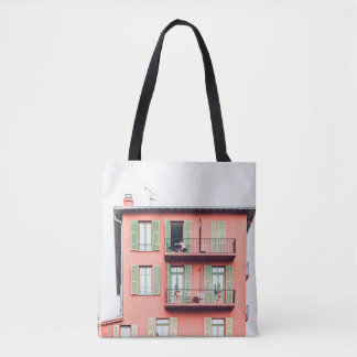 ORANGE AND GREEN 4-STOREY BUILDING DRAAGTAS