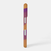 Orange and Purple Abstract Wave Pattern iPhone 16 Hoesje (Rechterkant)