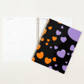 orange and purple hearts polka dots (Devant avec enveloppe)