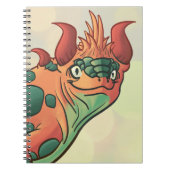 Orange and Teal Green Dragon Notebook Notitieboek (Voorkant)