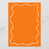 Orange Aperol Spritz Fête des mariées Bingo Carte (Dos)