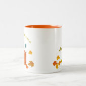 Orange automne pumpkini Café Mug (Centre)