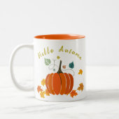 Orange automne pumpkini Café Mug (Gauche)