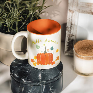 Orange automne pumpkini Café Mug