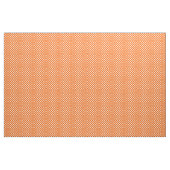 Orange avec le tissu blanc de point de polka (Yard)