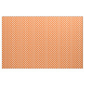 Orange avec le tissu blanc de point de polka (Fat Quarter)