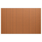 Orange avec le tissu noir de point de polka (Fat Quarter)