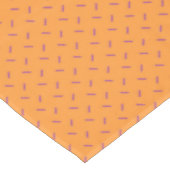 Orange avec Motif pourpre Nappe (Angle)