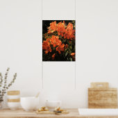 Orange Azalea Fleurs Art Imprimer Poster (Cuisine)