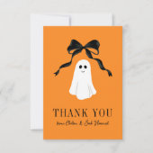 Orange Baby Boo Ghost Halloween Merci (Devant)