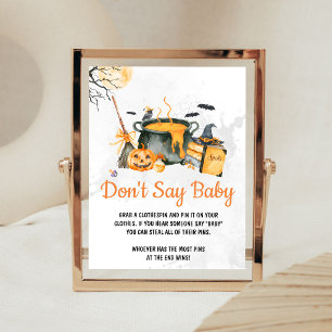 Orange Baby is Brewing Heks Don't Say Baby Bord Poster