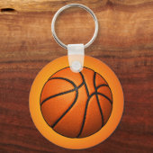 Orange Basketball Texture Keychain (Achterkant)