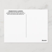 Orange Beach, Alabama Gulf Coast Carte postale (Dos)