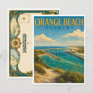 Orange Beach Alabama Perdido Pass GeoSaga Briefkaart