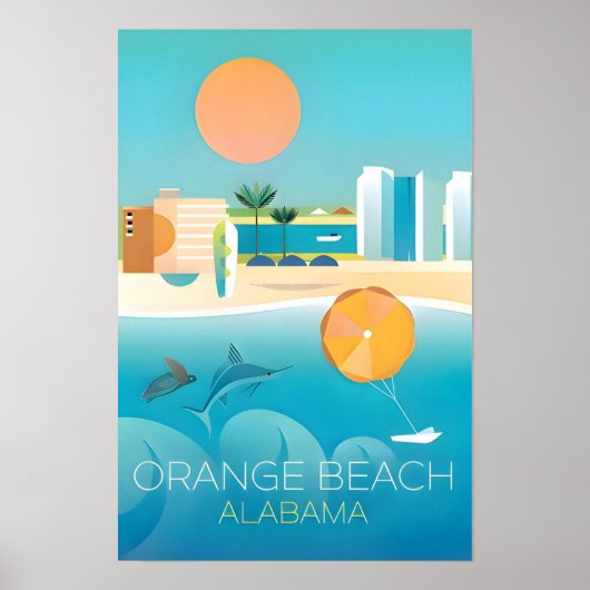 Orange Beach, Alabama Print (Voorkant)