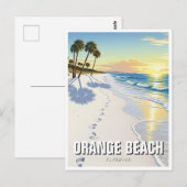 Orange Beach Alabama Travel Briefkaart (Voorkant / Achterkant)
