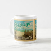 Orange Beach Coffee Mug Vintage voyage (Devant gauche)