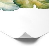 Orange Begonia Flowers Art Imprimer Poster (Coin)