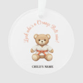 Orange Belt Judo Promotion Christmas Ornament  (devant)