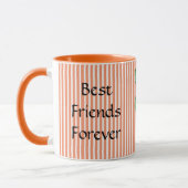 Orange Best Friends Coffee Mug (Gauche)