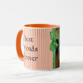 Orange Best Friends Coffee Mug (Devant gauche)