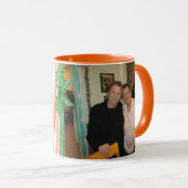 Orange Best Friends Coffee Mug (Devant droit)
