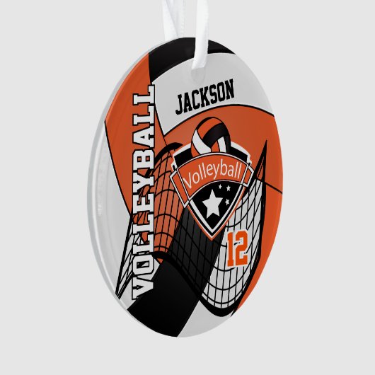 Orange, Black et White Volleyball 🏐 (devant)
